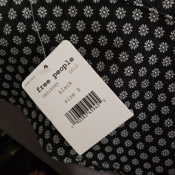 FREE PEOPLE black and white short tank - Picture 4 of 4